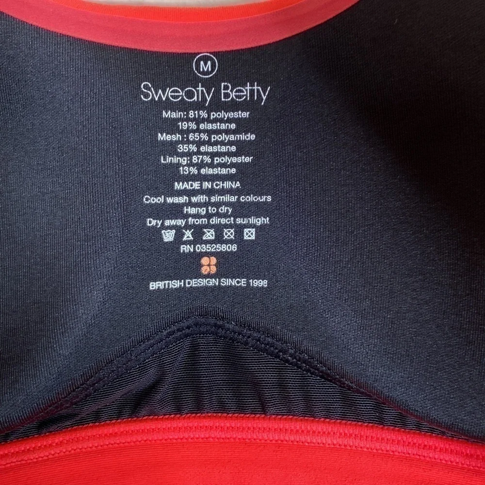 Sweaty Betty pink sports bra medium EUC